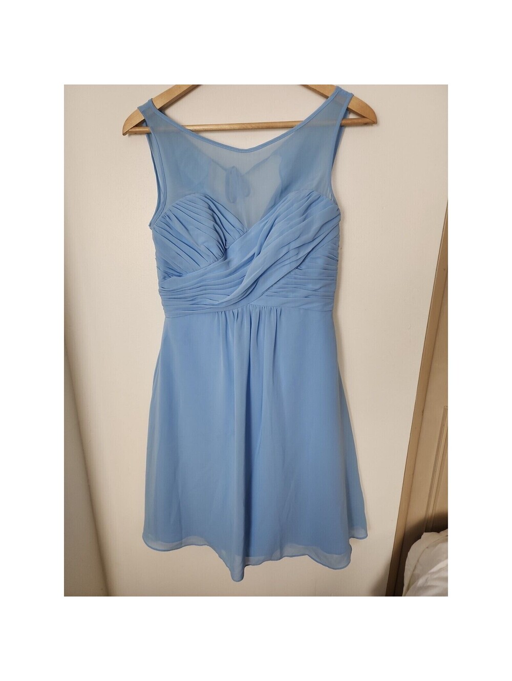 Alfred Angelo Size 8 Blue Jay Dress New Nwt Knee Length Bridesmaid Dance